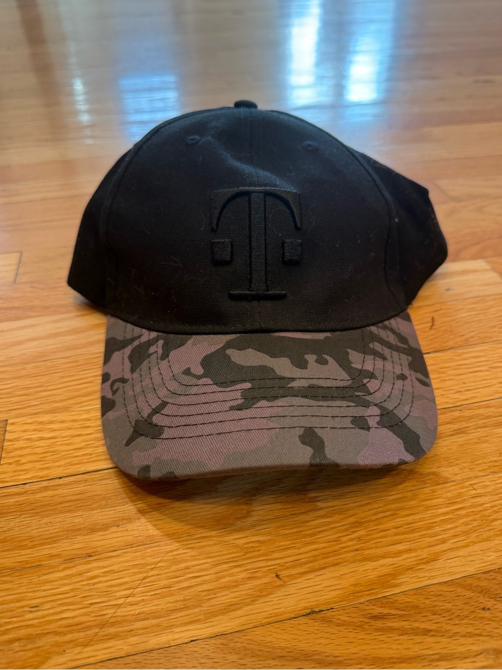 T-Mobile Black Cap with Camouflage Brim